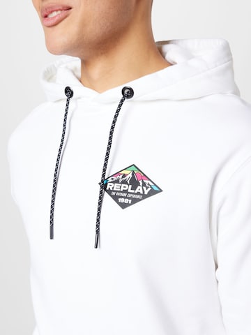 REPLAY Sweatshirt in Weiß