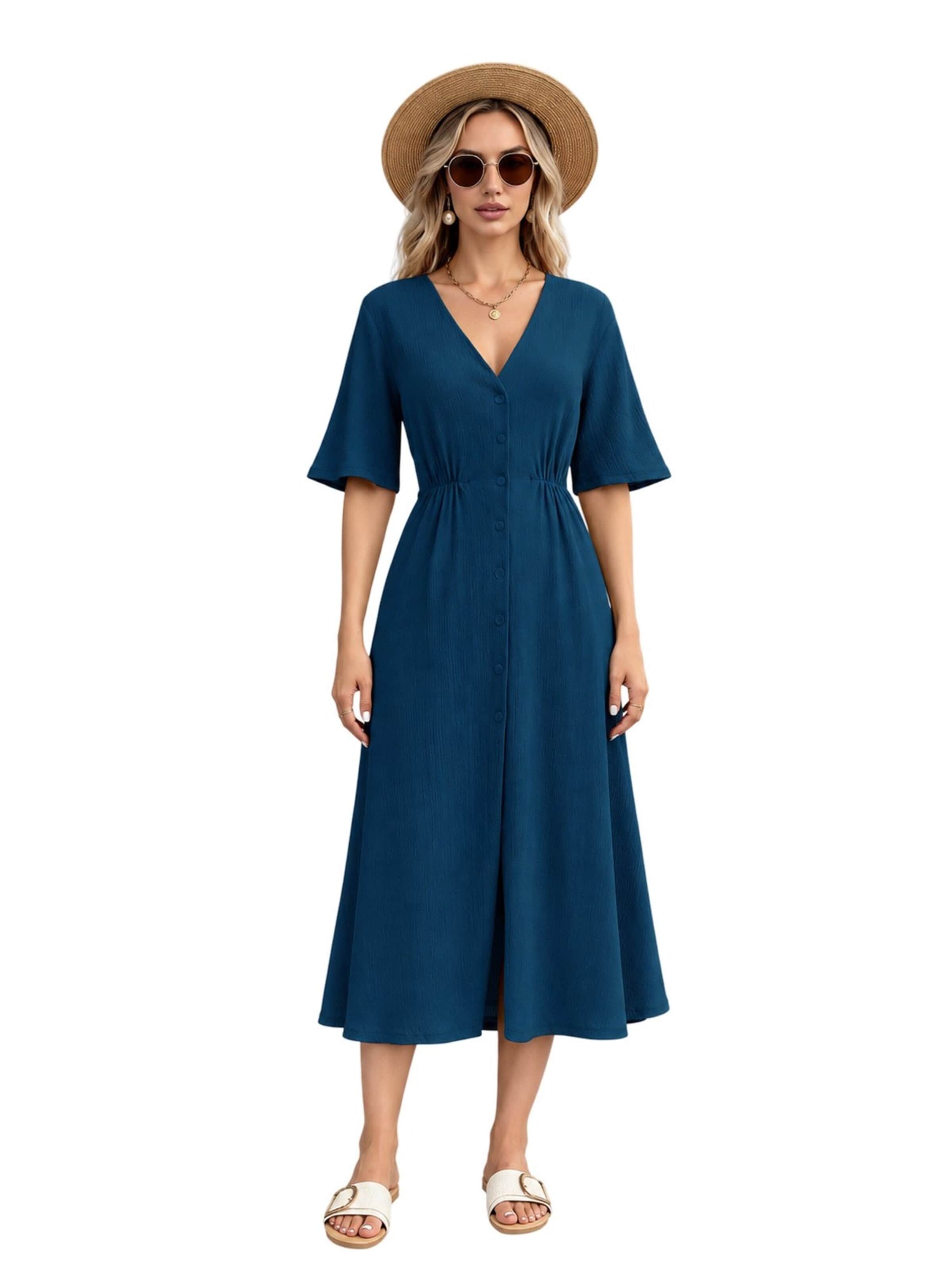 Ocoza Dress in Blue