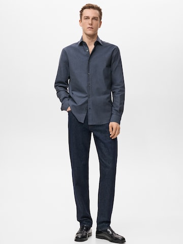 MANGO MAN Klasický střih Košile 'Ares' – modrá