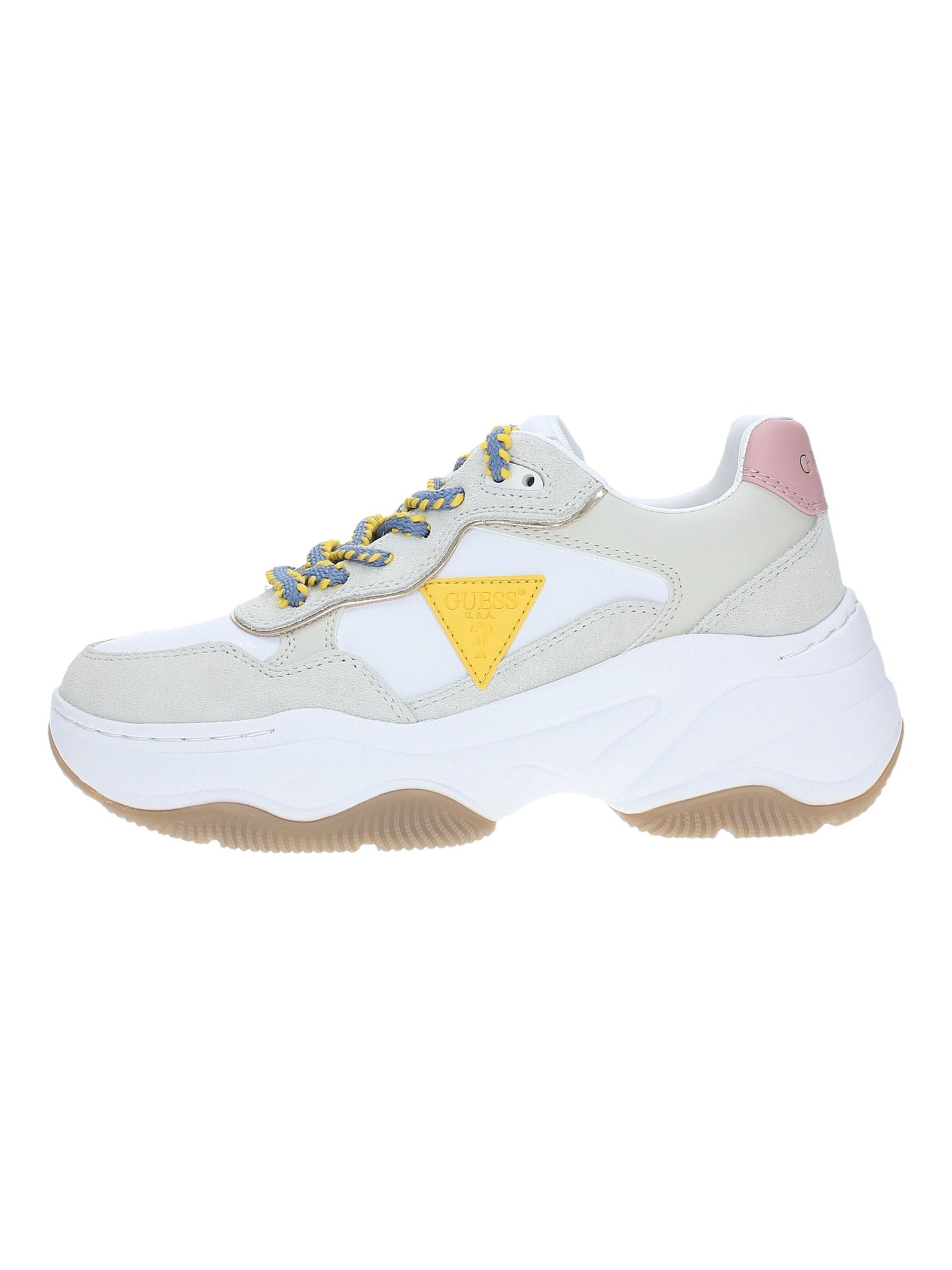 Sneaker bassa 'Guess FLPHAPPEL12' di GUESS in bianco: frontale