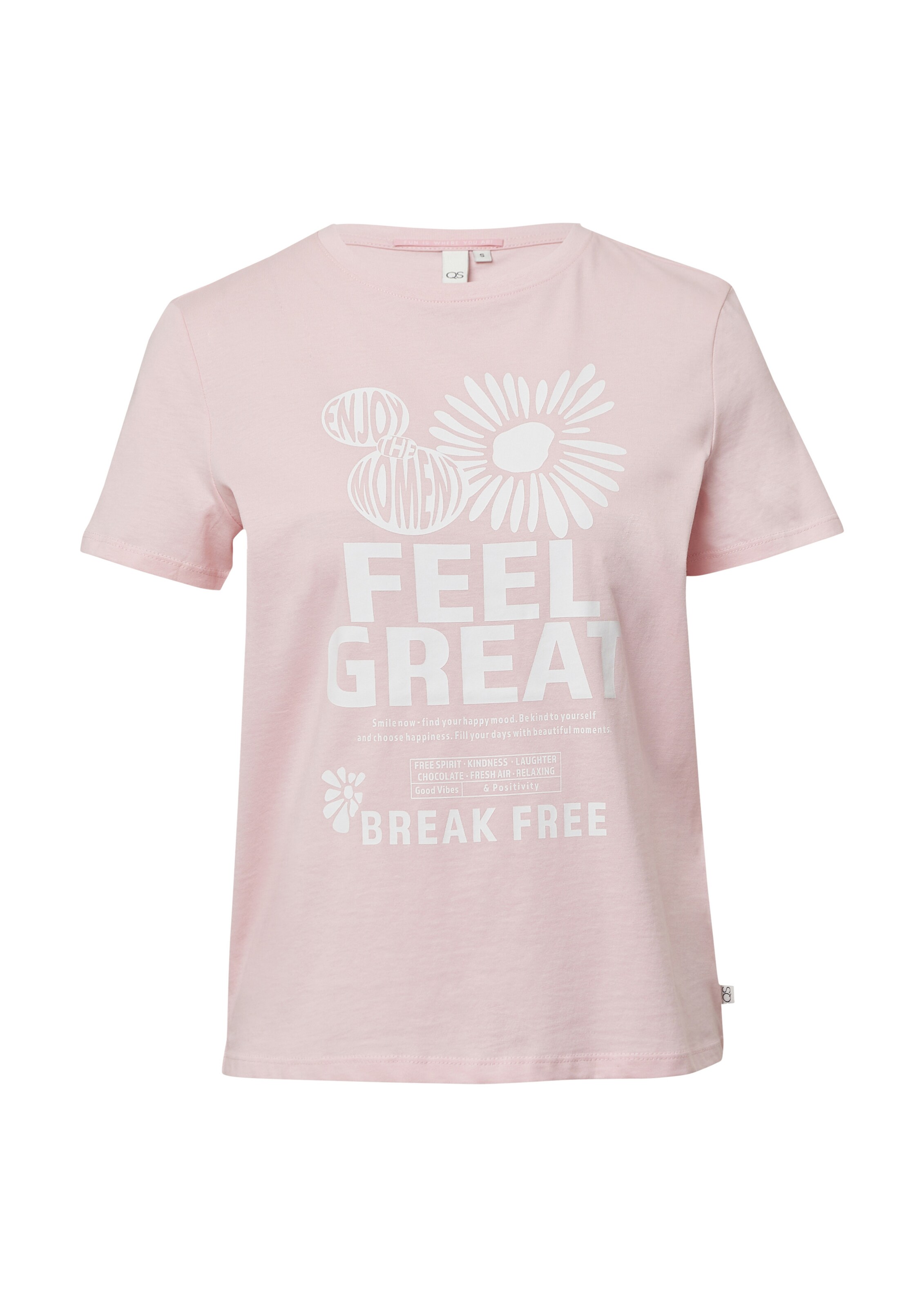 QS Shirt in Roze: voorkant