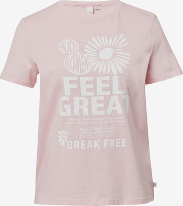 T-shirt QS en rose : devant