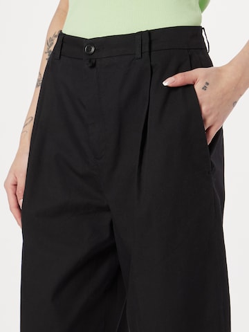 DRYKORN Regular Pleat-Front Pants 'EARLY' in Black