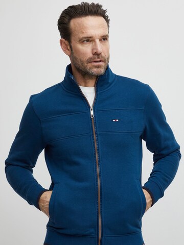 FQ1924 - Sudadera con cremallera 'Jules' en azul: frente