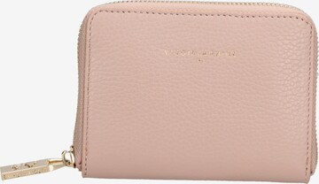 Portamonete 'Portafoglio donna pelle dollaro Made in Italy - Chiusura zip' di Virginia Rhinè in rosa: frontale