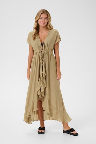 Kaffe Kleid 'Bay' in Grün: Vorderseite