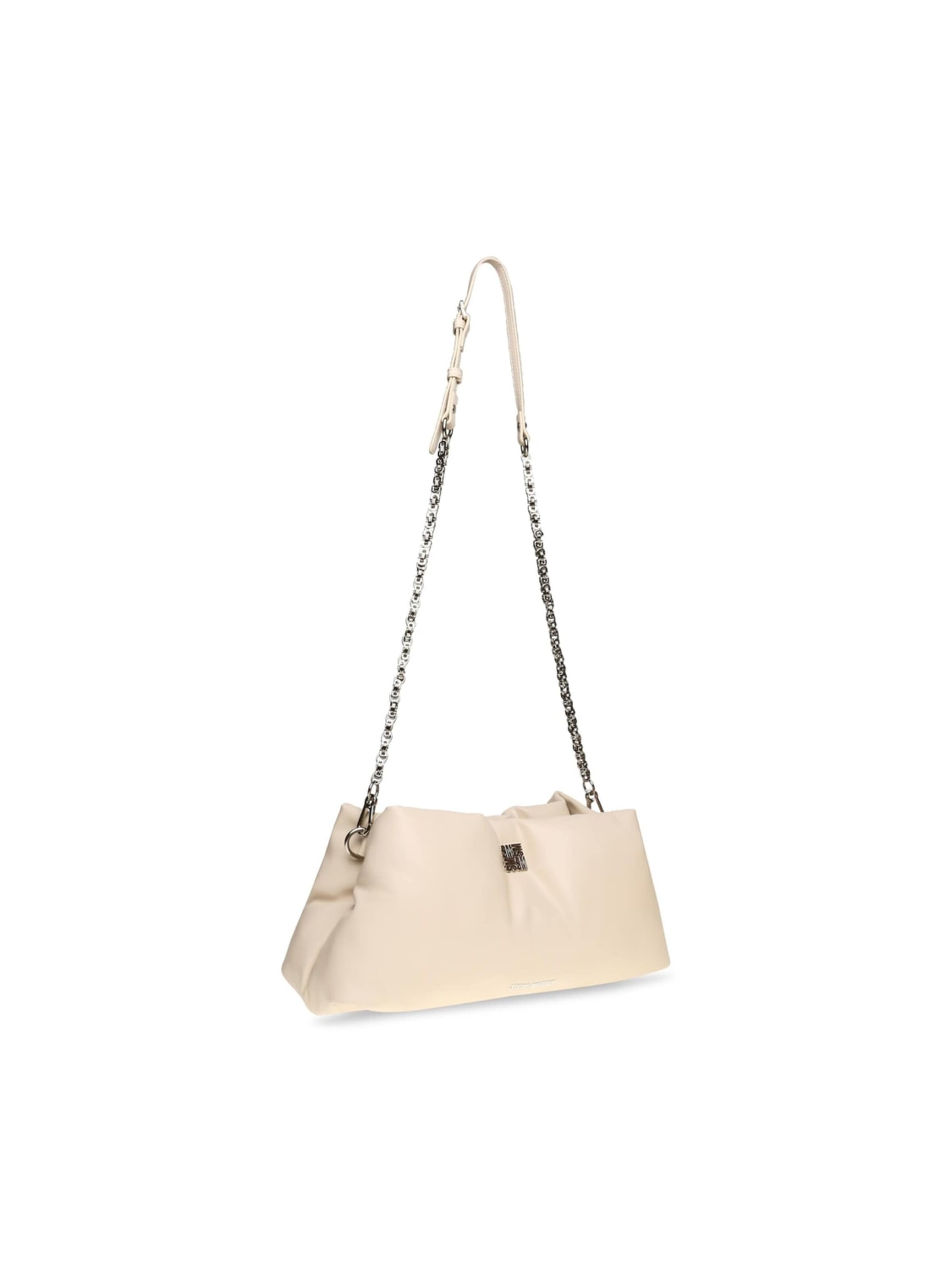 STEVE MADDEN Crossbody Bag 'BVerge Bone / Silver' in White: front