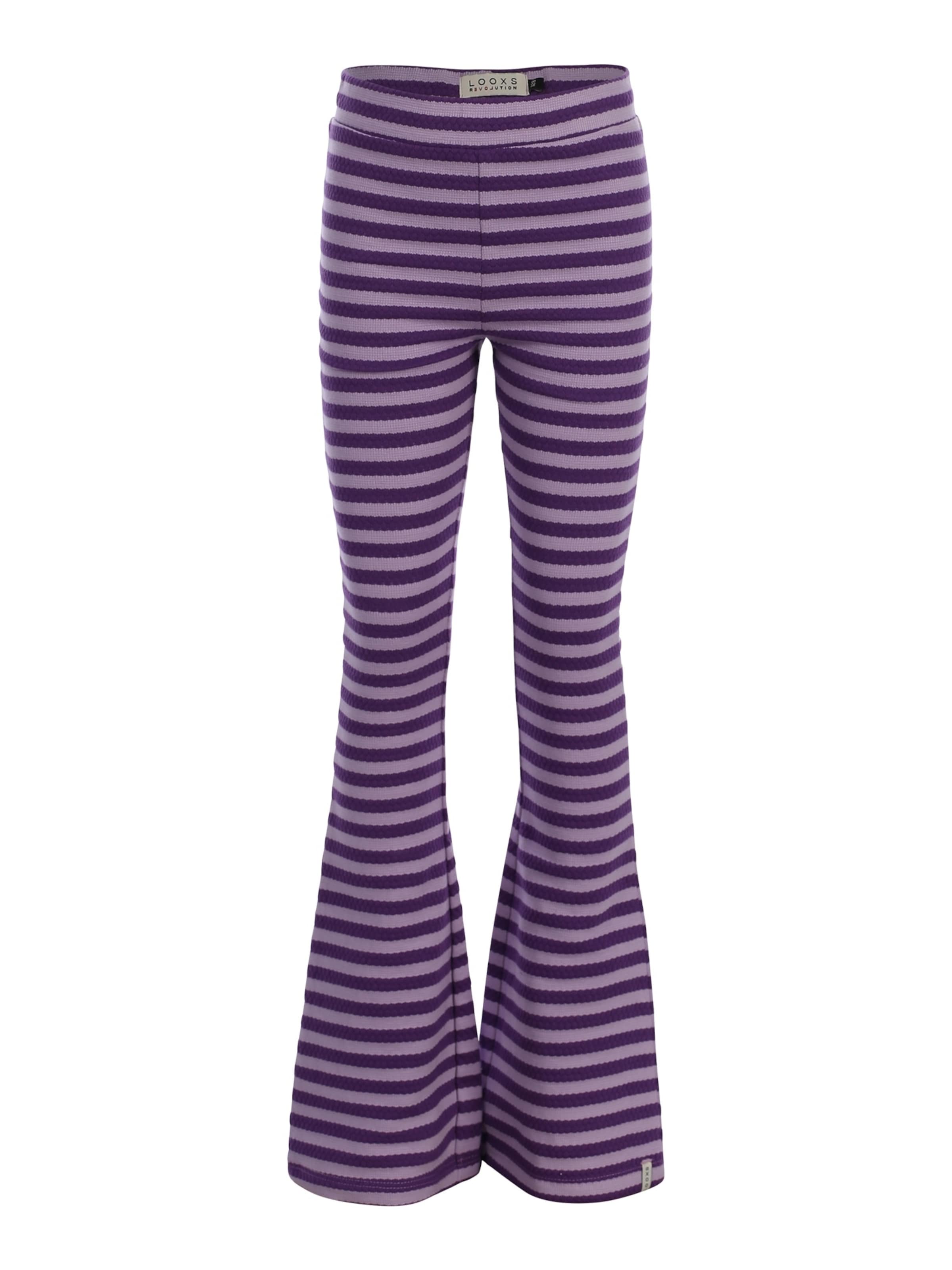 Looxs Revolution Flared Trousers in Purple: front