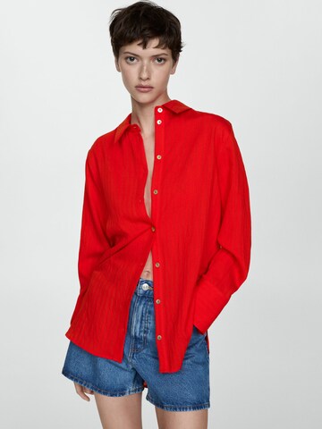 MANGO Bluse 'CELESTIA' in Rot: predná strana