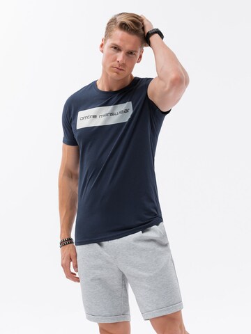 T-Shirt 'S1751' Ombre en bleu