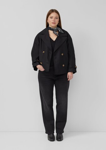 QS T-Shirt in Schwarz