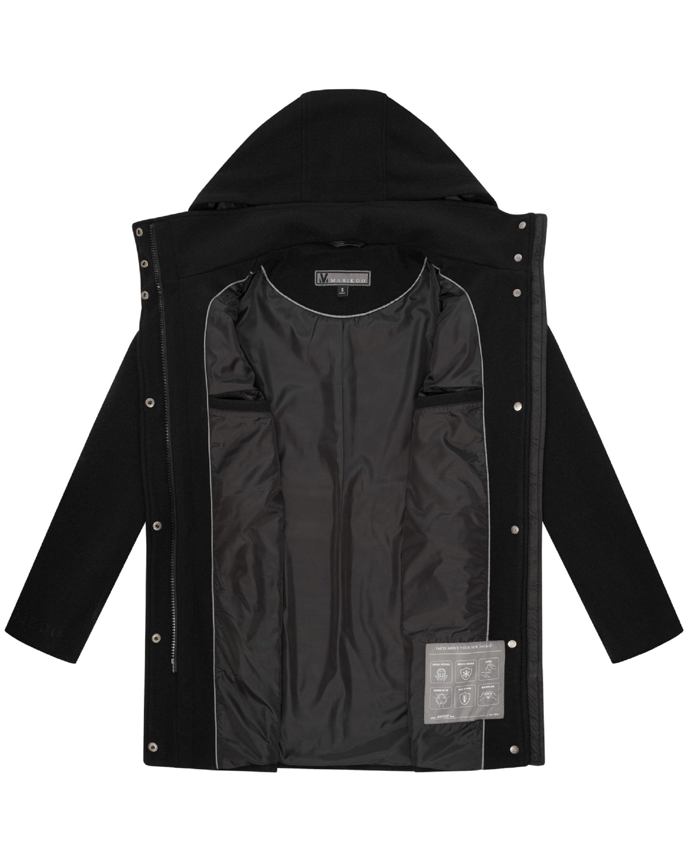 Cappotto di mezza stagione 'Katalinaa 16' di MARIKOO in nero