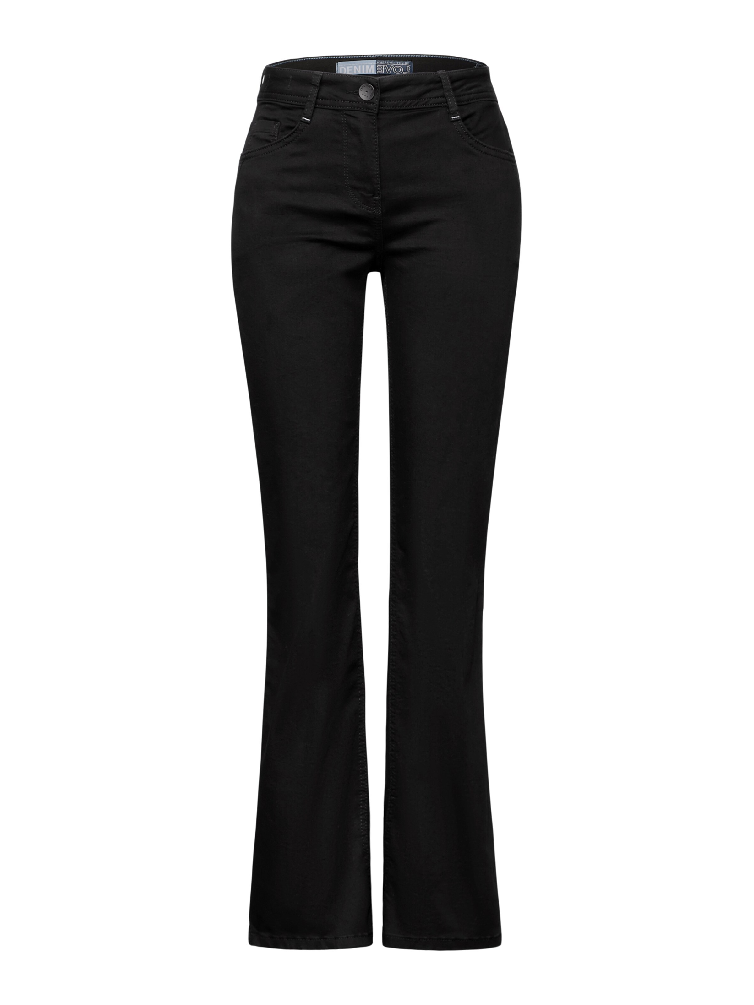 CECIL Дънки Bootcut Дънки 'Toronto' в черно: отпред