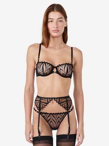 Reggicalze di ETAM in nero: frontale