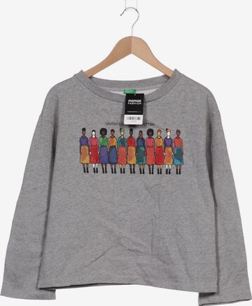 UNITED COLORS OF BENETTON Sweatshirt & Zip-Up Hoodie in M in Grey: front