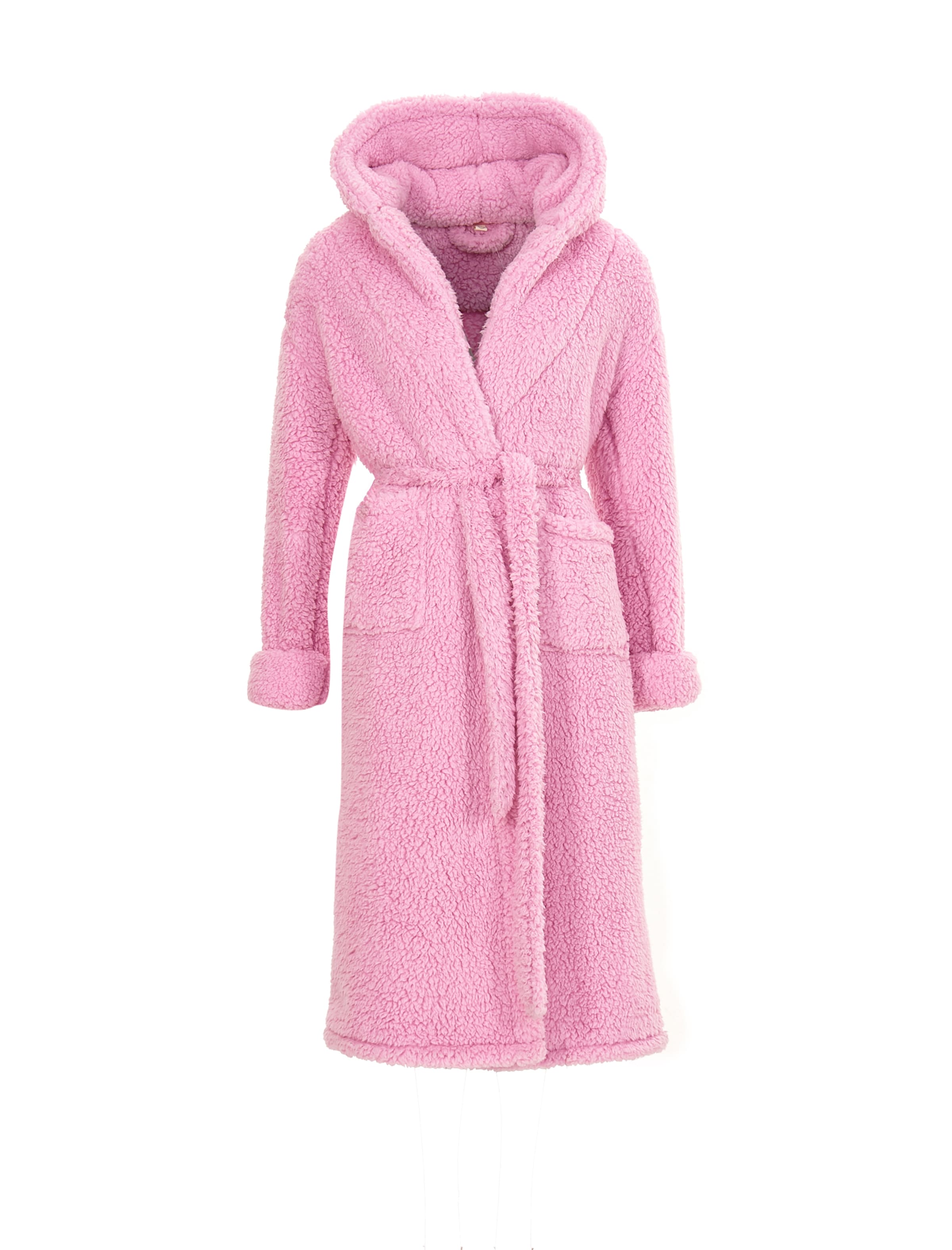 Loungeable Bademantel in Pink: Vorderseite