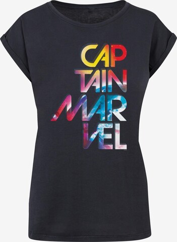 ABSOLUTE CULT T-Shirt 'Captain Marvel - Galactic' in Blau: predná strana