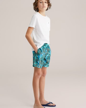 WE Fashion - Calções de banho em azul
