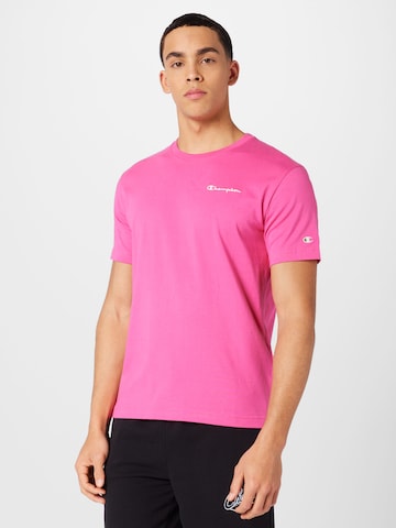 Champion Authentic Athletic Apparel - Camiseta en rosa: frente