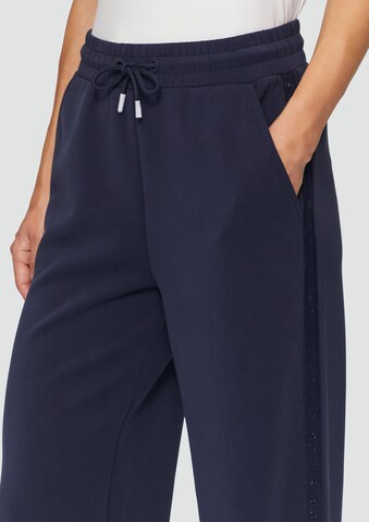 Wide Leg Pantalon s.Oliver en bleu
