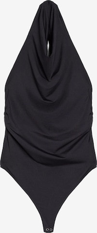 Shirtbody Bershka en gris : devant