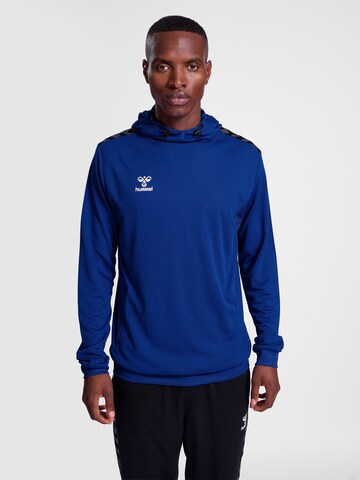 Hummel Sportsweatshirt 'Authentic Pl' in Blauw: voorkant