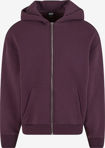 Veste de survêtement Urban Classics en violet : devant