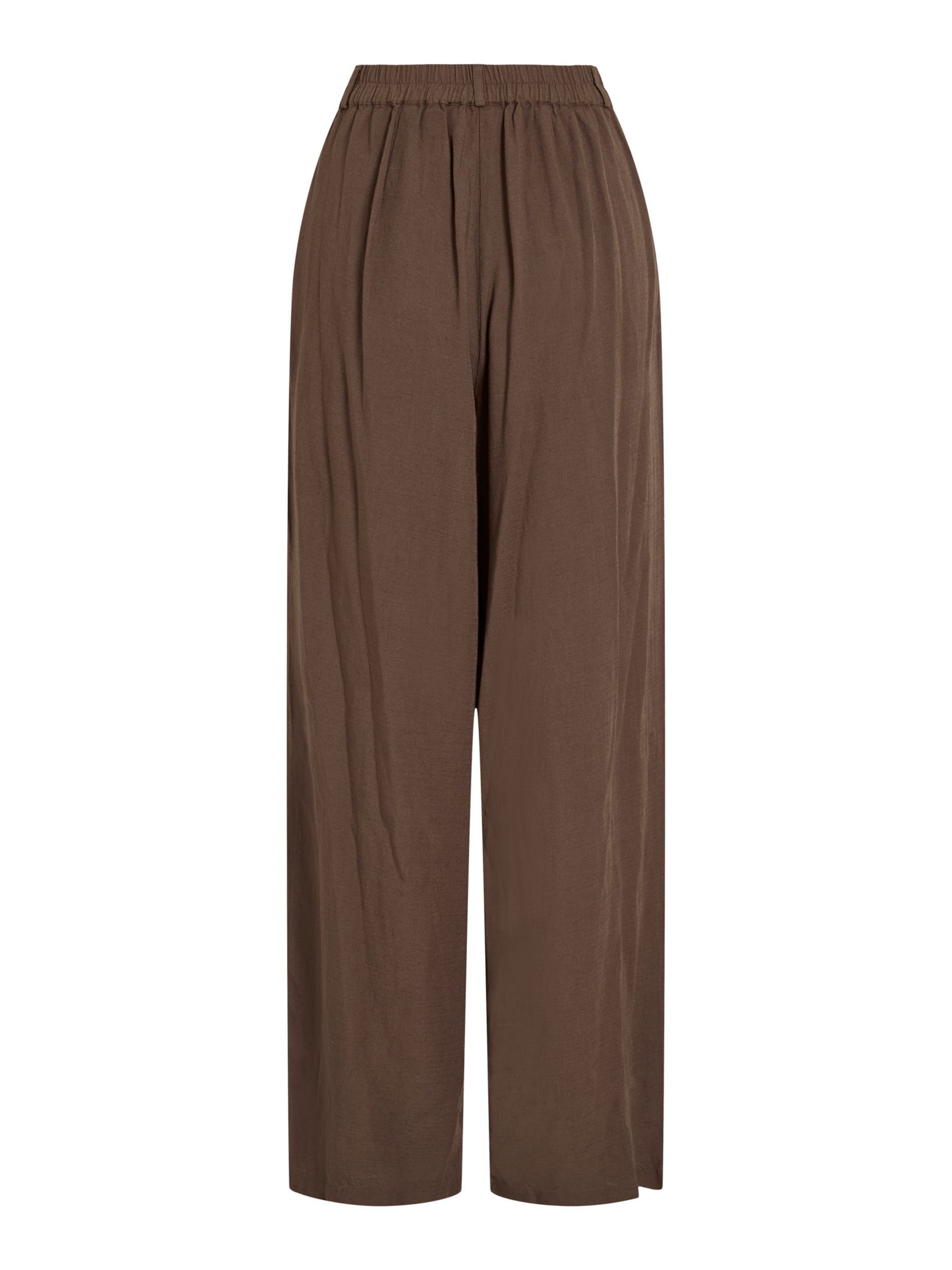 Wide Leg Pantalon 'VIWinnie' VILA en marron