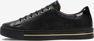 Sneaker low de la Kazar pe negru: față