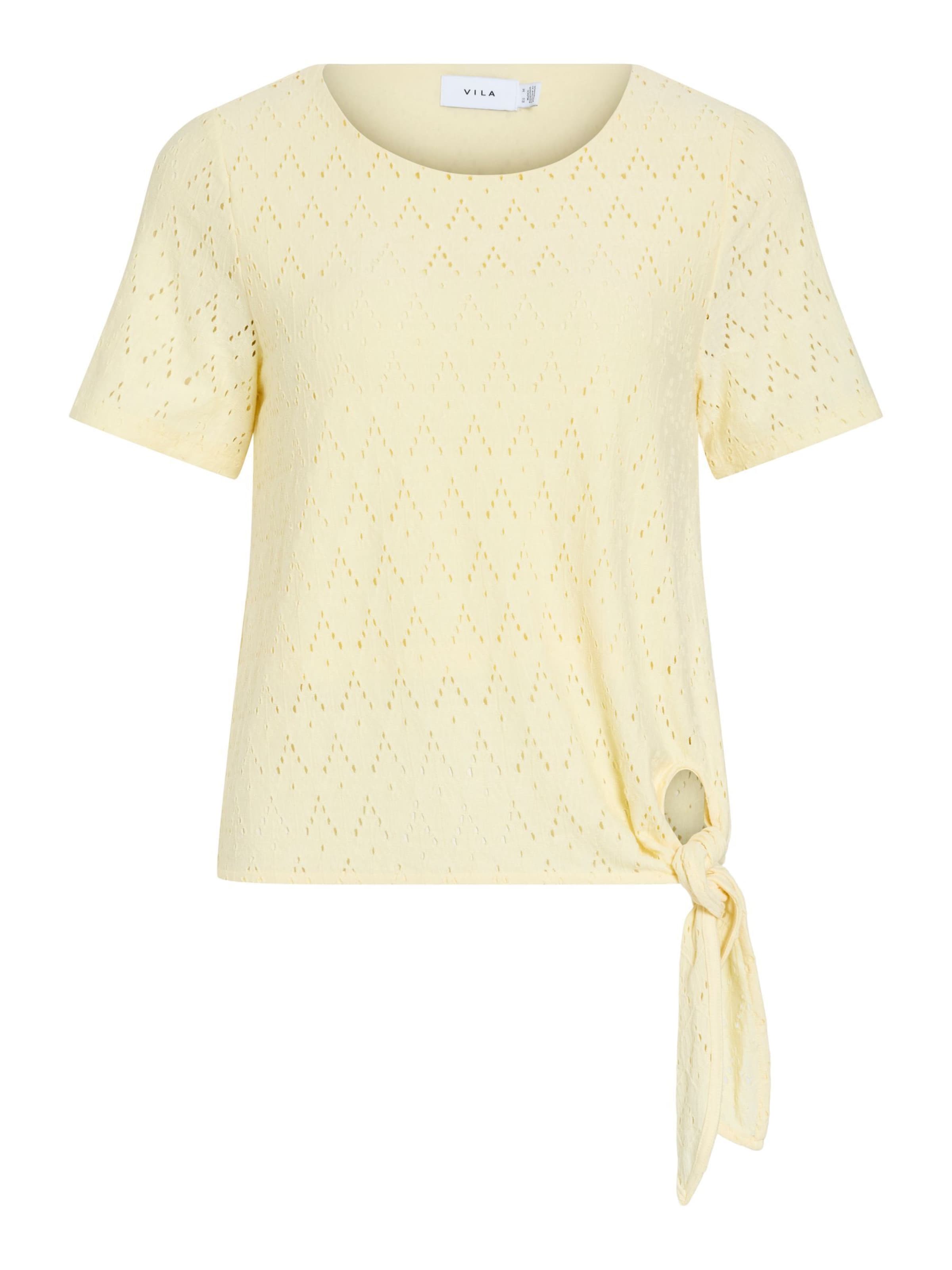 VILA - Camiseta 'VIAmalina' en amarillo: frente