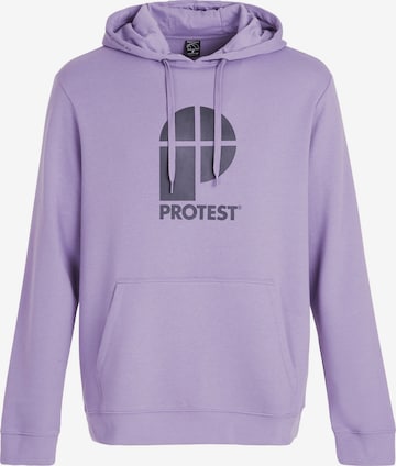 Pull-over 'CLASSIC LOGO HOODY' PROTEST en violet : devant