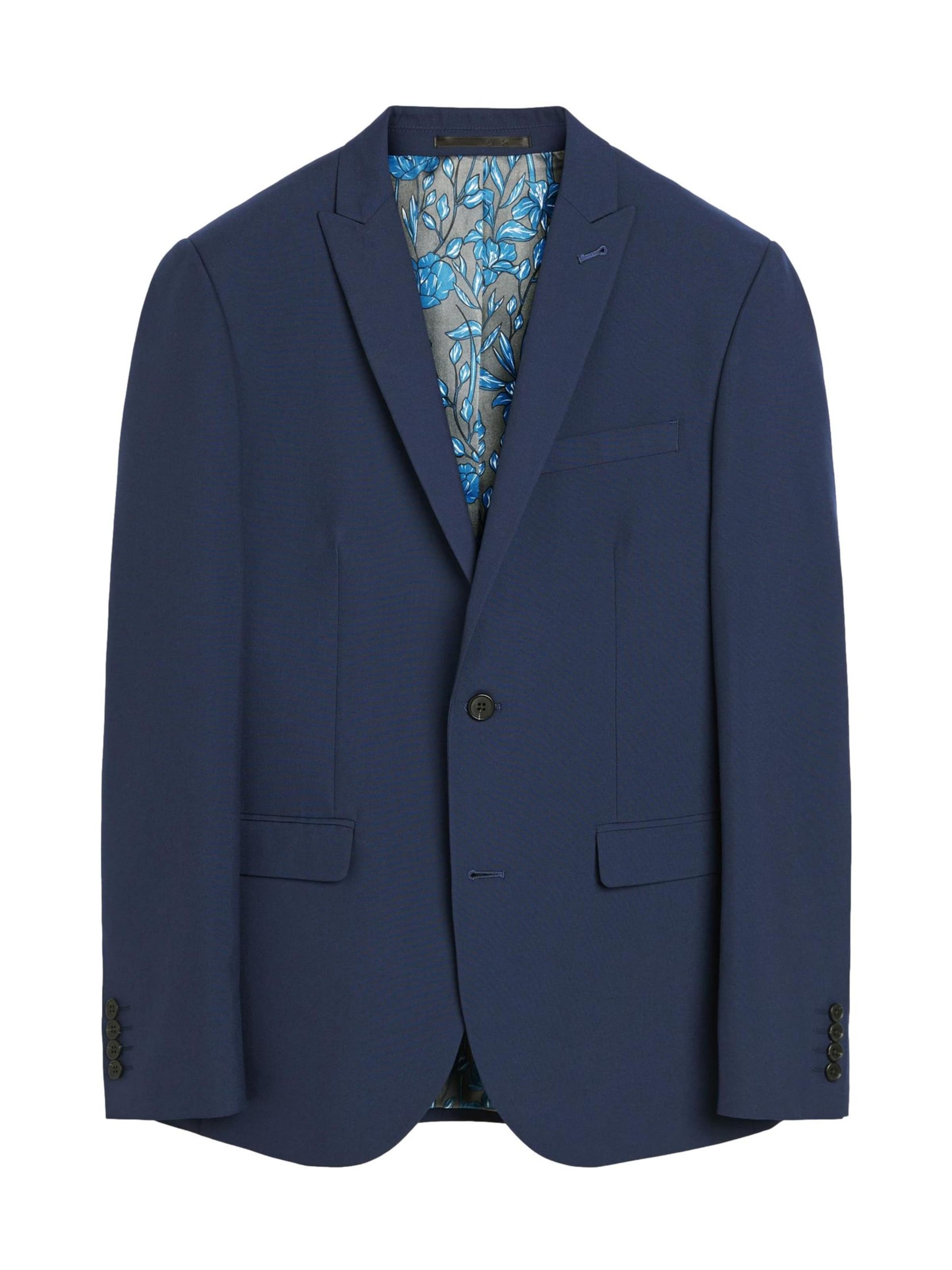 Next Slim fit Ανδρικό σακάκι σε μπλε: μπροστά