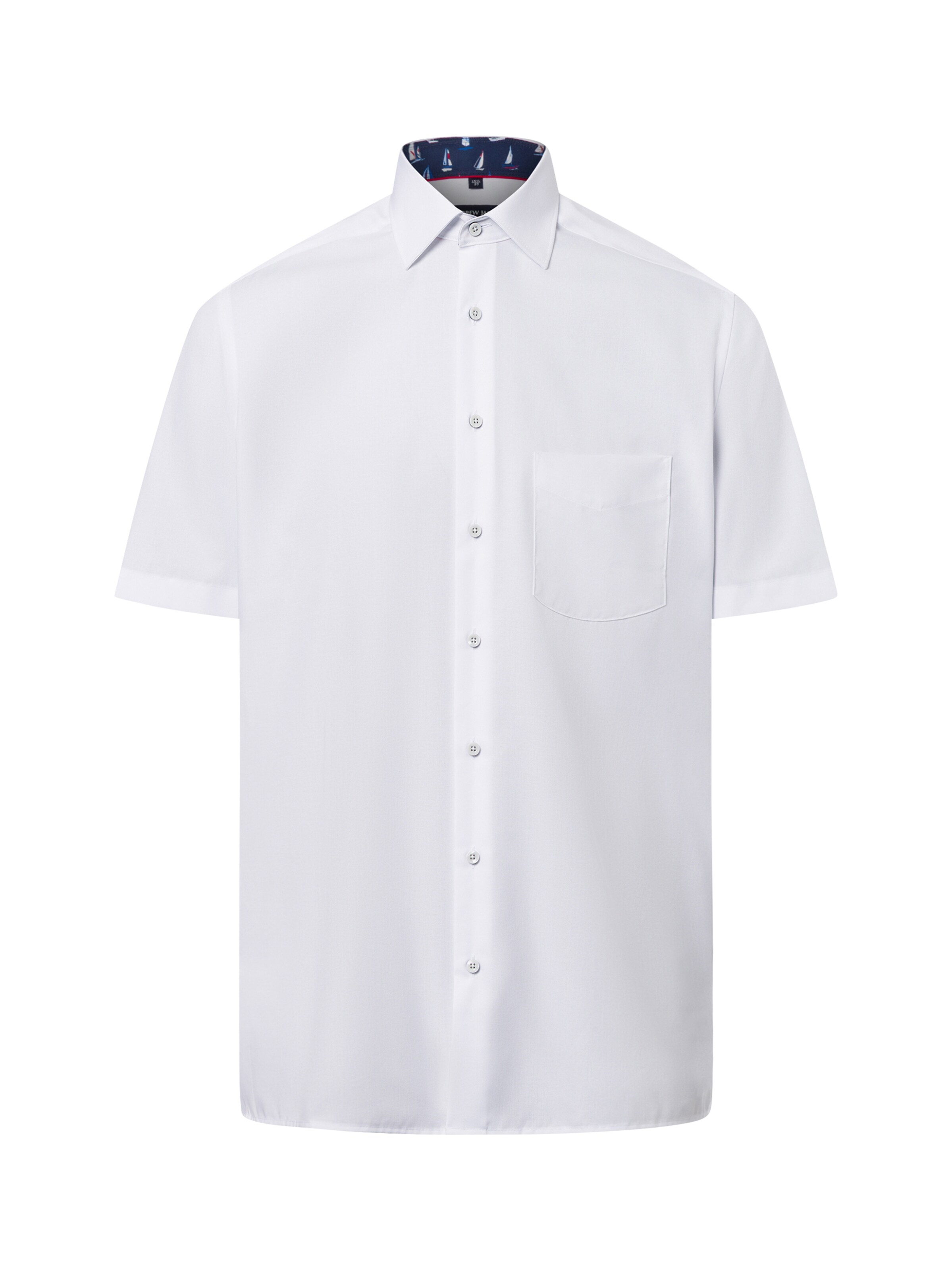 Andrew James Button Up Shirt in White: front