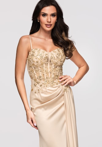 Ombre Evening dress in Beige