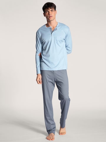 CALIDA Pyjama lang 'Relax Choice'‌‌‌‌ in Blau: Vorderseite