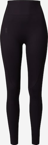 Skinny Pantaloni sportivi 'Movement' di On in nero: frontale