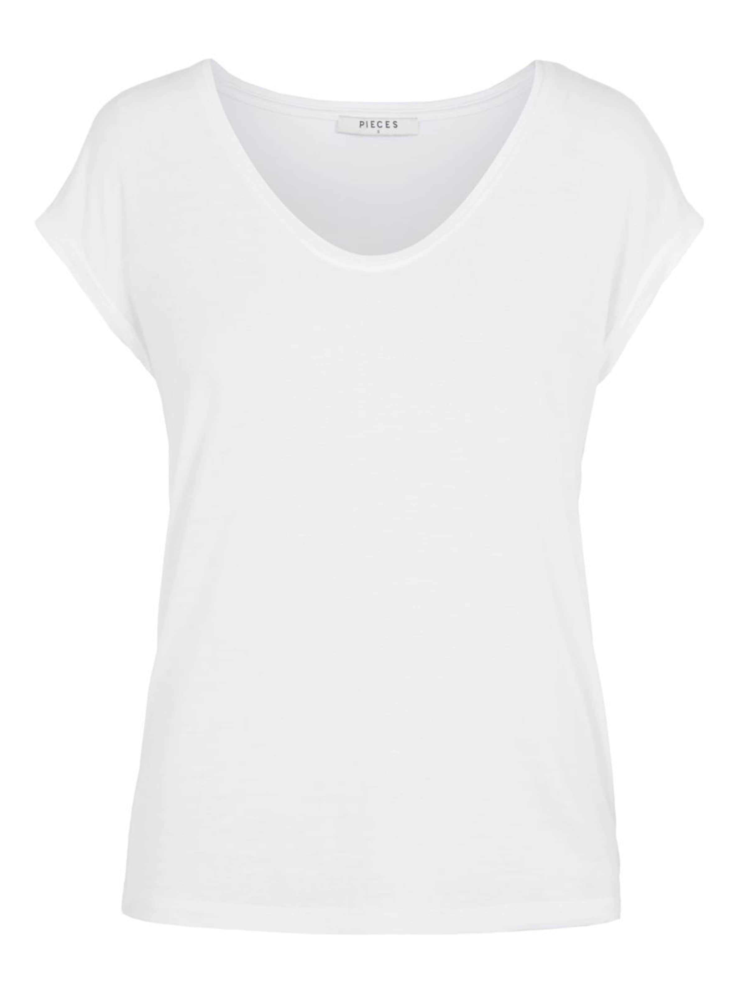 PIECES Shirt 'Billo' in White: front