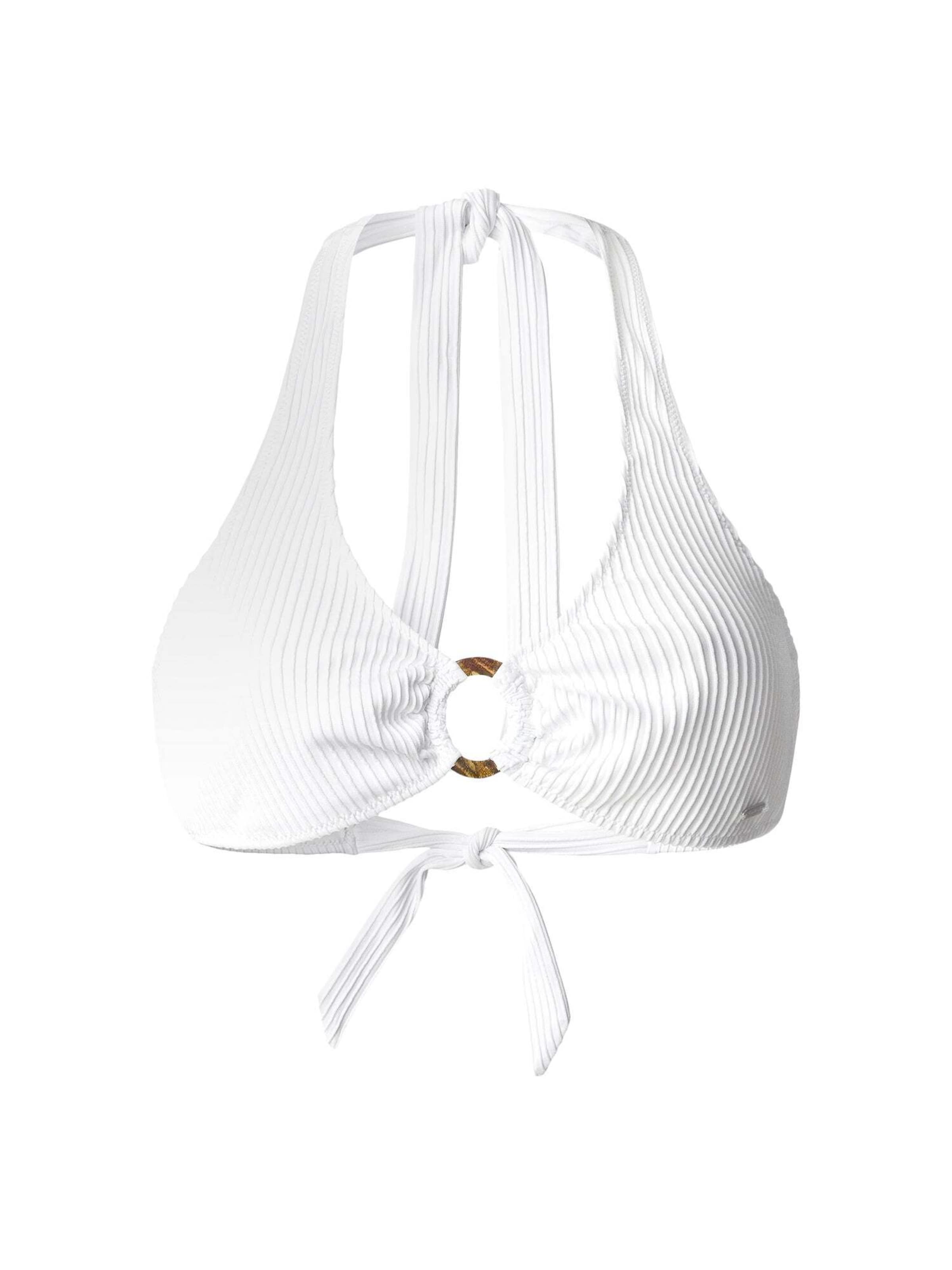 Pepe Jeans Triangle Bikini top in White: front