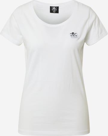 T-shirt FC St. Pauli en blanc : devant