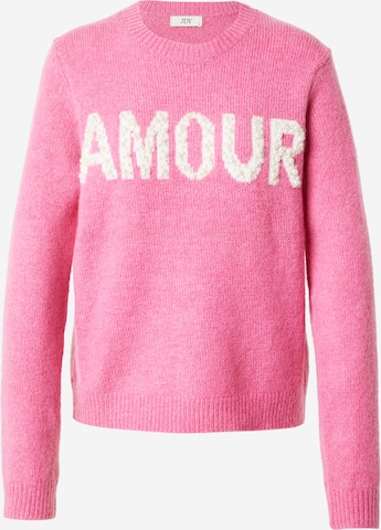 JDY Sweater 'JDYAMOUR' in Pink: front