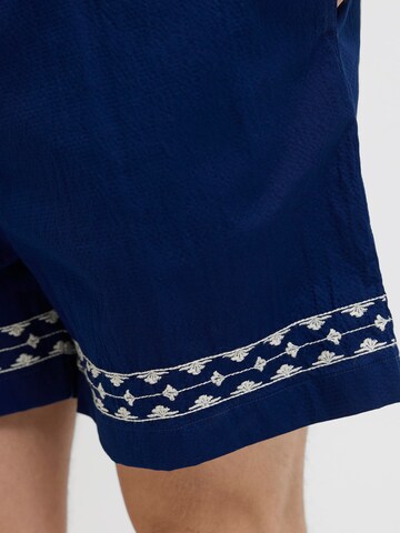 JACK & JONES Wide leg Broek in Blauw