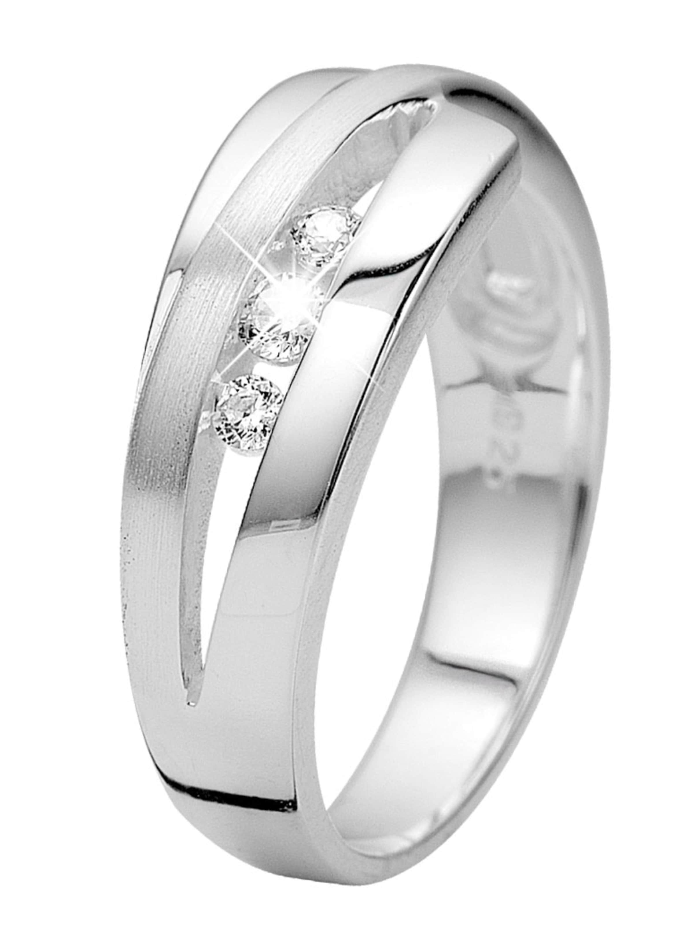 Lucardi Ring in Silver: front