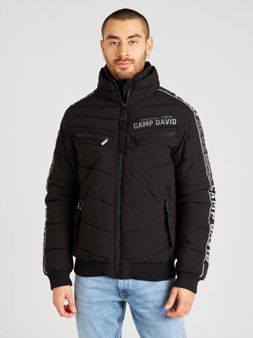 CAMP DAVID - Chaqueta de invierno en negro: frente