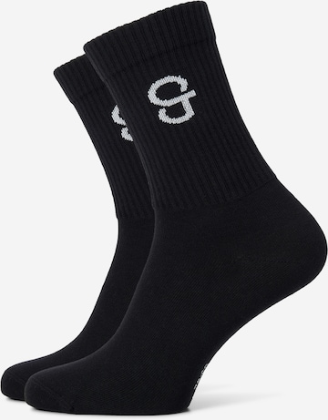 Chaussettes SOLIT socks en noir : devant