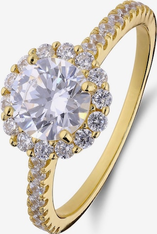 Lucardi Ring in Goud: voorkant