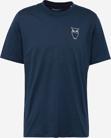 KnowledgeCotton Apparel T-Shirt in Blau: predná strana