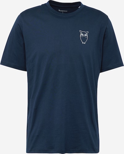 KnowledgeCotton Apparel T-Shirt in navy / weiß, Produktansicht