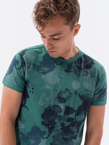 Ombre T-Shirt 'S1377' in Grün
