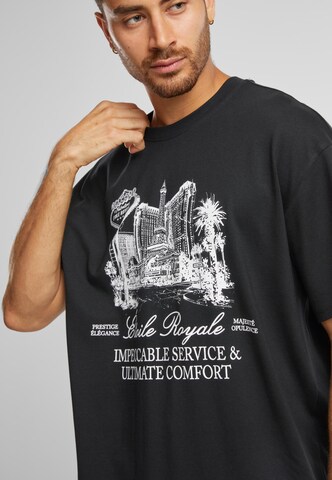 Mister Tee Shirt 'Etoile Royale' in Schwarz