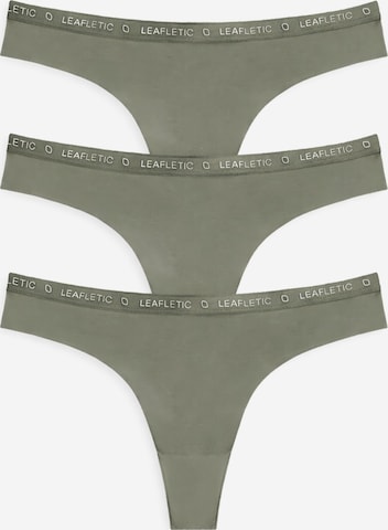 LEAFLETIC Panty 'Leafletic Women’s Mid Rise Brazilian' in Grün: Vorderseite